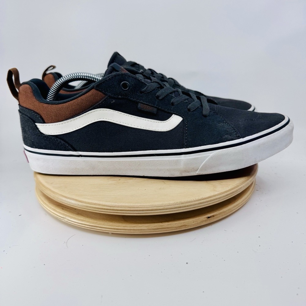Vans Filmore Trainers Mens 12 Gray Suede Canvas Skate Casual Sneakers